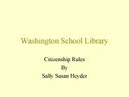 Washington School Library