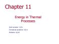 Energy in Thermal Processes PowerPoint PPT Presentation