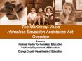 The McKinneyVento Homeless Education Assistance Act: Overview PowerPoint PPT Presentation