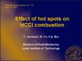 Effect of hot spots on HCCI combustion PowerPoint PPT Presentation