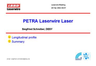 Longitudinal profile
