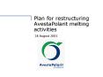Plan for restructuring AvestaPolarit melting activities PowerPoint PPT Presentation