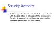 Security Overview PowerPoint PPT Presentation