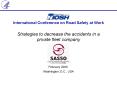International Conference on Road Safety at Work PowerPoint PPT Presentation