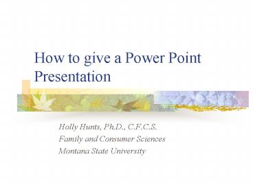 presentation player overlay