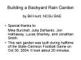 Building a Backyard Rain Garden PowerPoint PPT Presentation