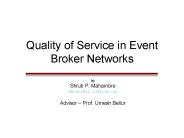 Quality of Service in Event Broker Networks