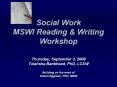 Social%20Work%20MSWI%20Reading%20 PowerPoint PPT Presentation