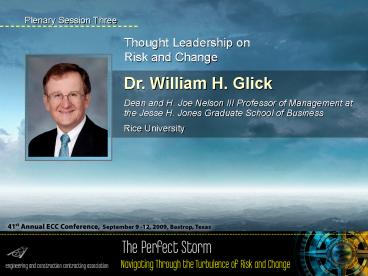 Dr' William H' Glick