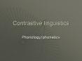 Contrastive linguistics PowerPoint PPT Presentation