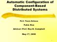 Automatic Configuration of Component-Based Distributed Systems PowerPoint PPT Presentation