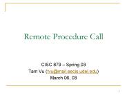 Remote Procedure Call