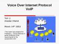 Voice Over Internet Protocol VoIP PowerPoint PPT Presentation