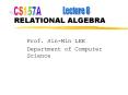 RELATIONAL ALGEBRA PowerPoint PPT Presentation