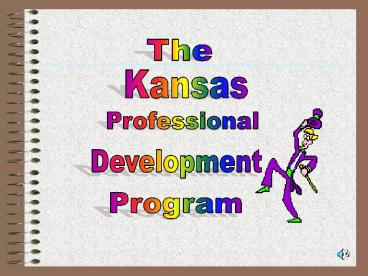 Kansas Inservice Program Professional Development Council Training 20032004