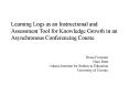 Learning Logs as an Instructional and Assessment Tool for Knowledge Growth in an Asynchronous Conferencing Course  PowerPoint PPT Presentation