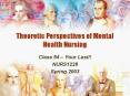 Theoretic Perspectives of Mental Health Nursing PowerPoint PPT Presentation