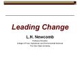 Leading Change PowerPoint PPT Presentation