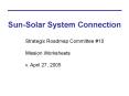 SunSolar System Connection PowerPoint PPT Presentation