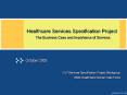 Healthcare Services Specification Project     The Business Case and Importance of Services PowerPoint PPT Presentation