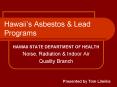 Hawaiis Asbestos PowerPoint PPT Presentation