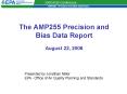 The AMP255 Precision and Bias Data Report August 22, 2008 PowerPoint PPT Presentation