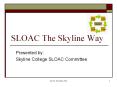 Skyline College SLOAC Committee PowerPoint PPT Presentation