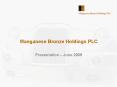 Manganese Bronze Holdings PLC PowerPoint PPT Presentation