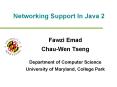 Networking Support In Java 2 PowerPoint PPT Presentation