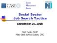 Social Sector Job Search Tactics PowerPoint PPT Presentation