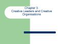 Chapter 3: Creative Leaders and Creative Organisations PowerPoint PPT Presentation