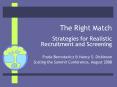 The Right Match PowerPoint PPT Presentation