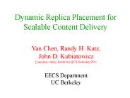 Dynamic Replica Placement for Scalable Content Delivery