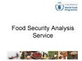 Food Security Analysis Service PowerPoint PPT Presentation
