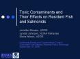 Toxic Contaminants and Their Effects on Resident Fish and Salmonids PowerPoint PPT Presentation