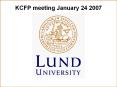 KCFP meeting January 24 2007 PowerPoint PPT Presentation
