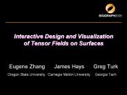 Interactive Design and Visualization of Tensor Fields on Surfaces