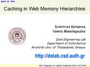 ACM Symposium on Applied Computing (ACM SAC) 2004                         1