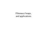 Fibonacci heaps, and applications
