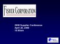 2008 Supplier Conference April 28, 2008 10:00am PowerPoint PPT Presentation