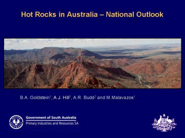 Hot Rocks in Australia National Outlook