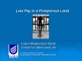 Low Pay in a Prosperous Land PowerPoint PPT Presentation
