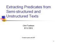 Extracting Predicates from Semi-structured and Unstructured Texts
