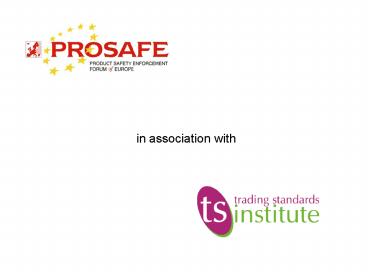 Training for Market Surveillance Inspectors