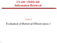 CS 430 / INFO 430 Information Retrieval