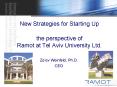 New Strategies for Starting Up the perspective of Ramot at Tel Aviv University Ltd' PowerPoint PPT Presentation