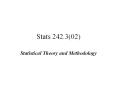 Stats 242.3(02) PowerPoint PPT Presentation