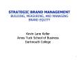 STRATEGIC BRAND MANAGEMENT BUILDING, MEASURING, AND MANAGING BRAND EQUITY PowerPoint PPT Presentation