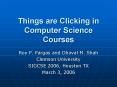 Things are Clicking in Computer Science Courses PowerPoint PPT Presentation