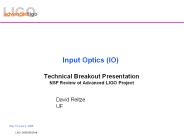 Input Optics IO